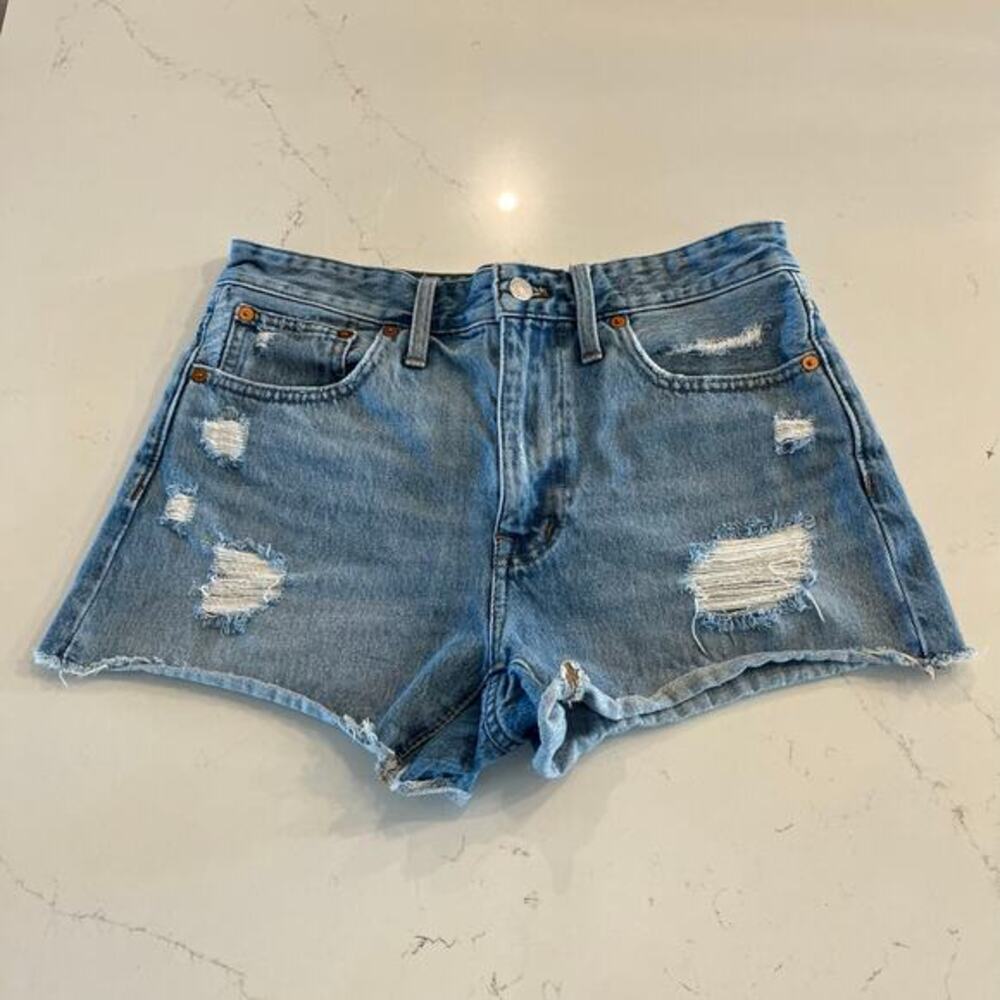 Madewell Relaxed Denim Shorts in Renfield Wash Size 26
